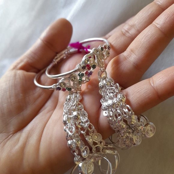 Beautiful born babies silver 5 fingers hand assoceries - Picture 8 of 9